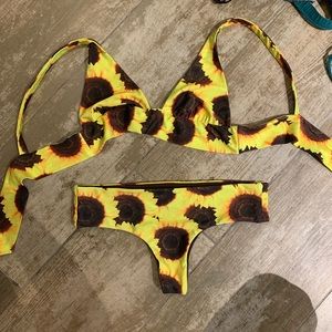 Jypsea Local sunflower two piece bathing suit